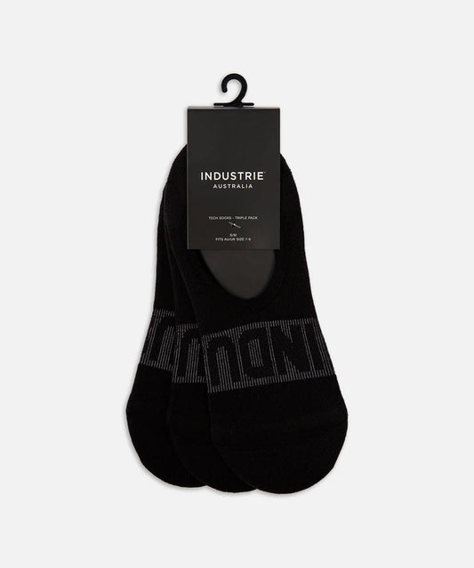 3 Pack Tech Socks - Black