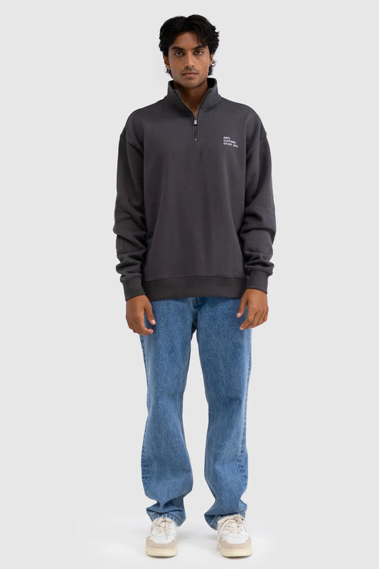 Parker Quarter Zip Charcoal