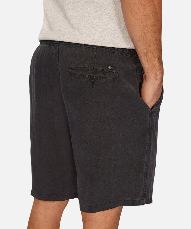 The Marina Linen Short - Dark Navy