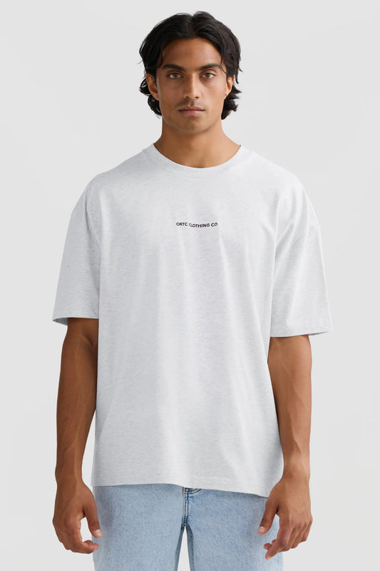 Embroidered Logo T Shirt White Marle