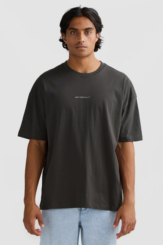 Embroidered Logo T Shirt Charcoal
