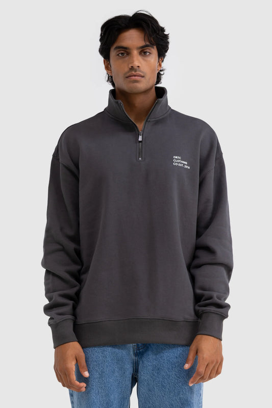 Parker Quarter Zip Charcoal