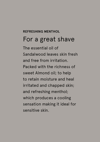 Sea Salt & Sandalwood Shaving Cream