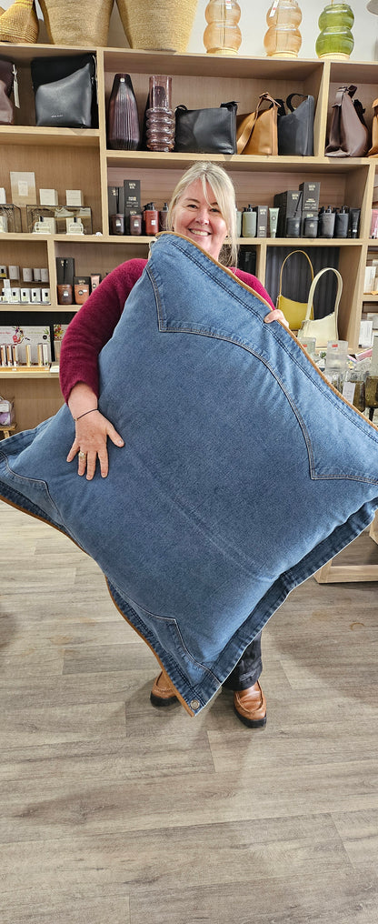 Outlander Floor Cushion | Denim – ETA Nov