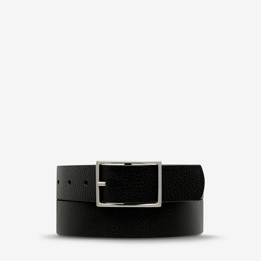 Getting Real Belt - Black/Silver